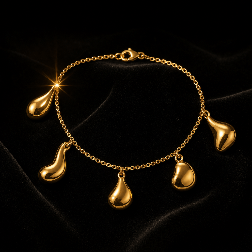 Tiffany Elsa Peretti Five-Charm Bracelet — estate consignment